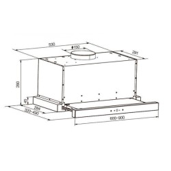Singer απορροφητήρας telescopic 601A 21 inox
