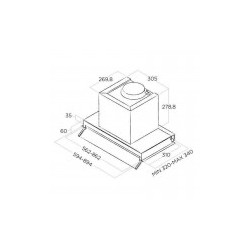 ELICA ΑΠΟΡΡΟΦΗΤΗΡΑΣ ΕΝΤΟΙΧΙΣΜΕΝΟΣ BOXIN LX/BL MAT/A/90 PRF0172167