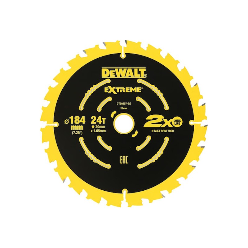 PROMO ΟΚΤΩΒΡΙΟΣ - ΙΑΝΟΥΑΡΙΟΣ Dewalt DT90257 Δίσκος 184x16 24Δ