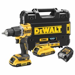 Dewalt DCD100YD2T Κρουστικό Δραπανοκατσάβιδο 18V XR 2X2Ah Li-Ion