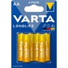Varta 120311 Μπαταρία Longlife AA (6τεμ./blister)