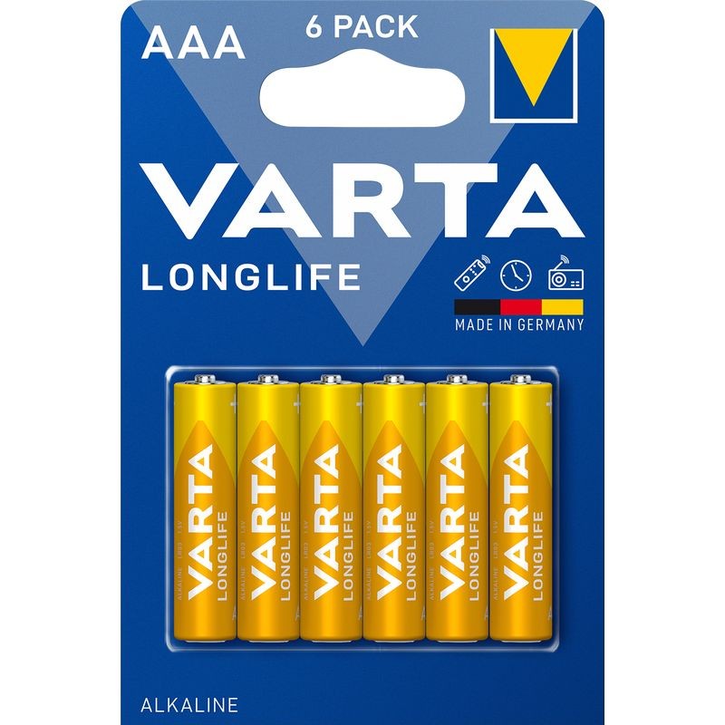 Varta 120313 Μπαταρία Longlife AAA (6τεμ./blister)
