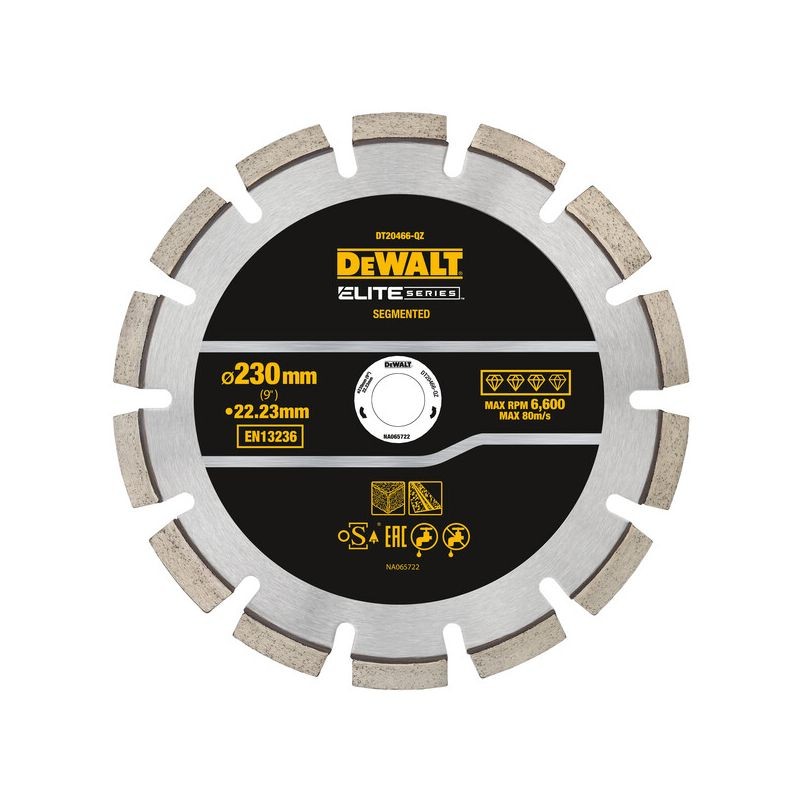 Dewalt DT20466 Διαμαντένια Λεπίδα για Ασφαλτικό Σκυρόδεμα 230mm