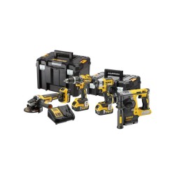 PROMO ΙΟΥΝΙΟΣ - ΣΕΠΤΕΜΒΡΙΟΣ Dewalt DCK422P3T Σετ Γωνιακός Τροχός - Κρουστικό Δραπανοκατσάβιδο- Πιστολέτο & Παλμικό Κατσαβίδι 18V