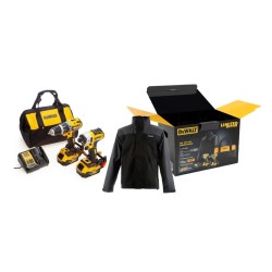 Dewalt DCK266P2LRM Σετ Δραπανοκατσάβιδο & Παλμικό Κατσαβίδι 18V 2X5Ah Li-Ion+Τσάντα+Μπουφάν-Μ