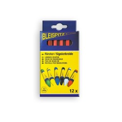 Bleispitz 0235 Κηρομπογιά με Ετικέτα 12mm/120mm Μαύρο 12TMX