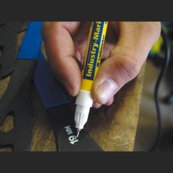 Bleispitz 0877-1 Μαρκαδόρος Βαφής Λεπτός 0,8mm/3,0Ml Άσπρο