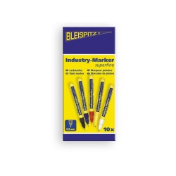 Bleispitz 0877 Μαρκαδόρος Βαφής Λεπτός 0,8mm/3,0ml Άσπρο 10TMX