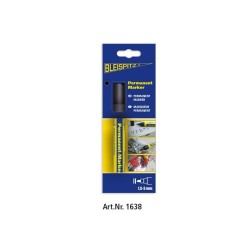 Bleispitz 1638 Ανεξίτηλος Μαρκαδόρος  Μαύρο 5-3mm