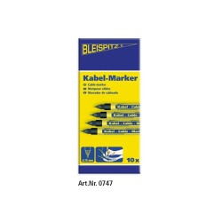 Bleispitz 0747 Μαρκαδόρος Μαύρο Καλωδίου 0,75mm 10TMX