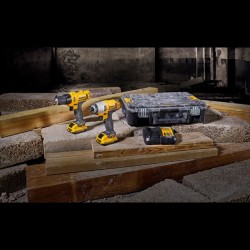 Dewalt DCK211D2T Σετ DCD710 Δραπανοκατσάβιδο 12V & DCF815 Παλμικό Κατσαβίδι 12V & 2x2Ah Li-Ion & TSTAK