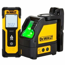 PROMO ΙΟΥΝΙΟΣ - ΣΕΠΤΕΜΒΡΙΟΣ Dewat DW0887100-1 DW088CG Λέιζερ Πράσινη Γραμμή & Αποστασιόμετρο 30m
