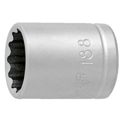 Unior 616863 Καρυδάκια 1/4", Δωδεκάγωνο Προφίλ 188/2 12P 8mm