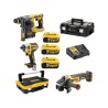 Dewalt DCK305P3 Σετ Εργαλείων με Πιστολέτο + Παλμικό Κατσαβίδι + Γωνιακό Τροχό 3x5.0Ah