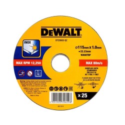 PROMO ΙΟΥΝΙΟΣ - ΣΕΠΤΕΜΒΡΙΟΣ Dewalt DT20593 Δίσκος Κοπής Inox 115x1mm Σετ 25 τεμ