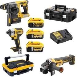 PROMO ΙΟΥΝΙΟΣ - ΣΕΠΤΕΜΒΡΙΟΣ Dewalt DCK305P3T Σετ Δραπανοκατσάβιδο 18V & Μπουλονόκλειδο + 3 Μπαταρίες DEWALT