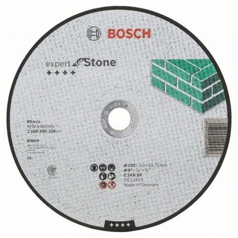 BOSCH 2608600326 Δίσκος Κοπής Πέτρας 230x3x22.23mm