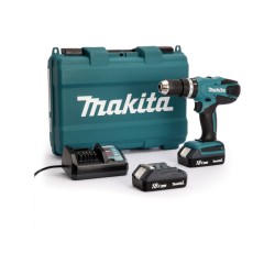 Makita HP457DWE Κρουστικό Δραπανοκατσάβιδο Μπαταρίας 18V 2x1.5Ah