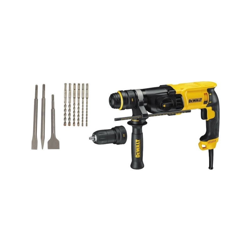 Dewalt D25134K Πιστολέτο Sds-Plus 800W 2.8J με Τσοκ & Εξαρτήματα