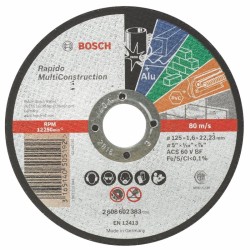 2608602383 ΔΙΣΚΟΣ ΚΟΠΗΣ MULTI CONSTRUCTION 125X1.6mm