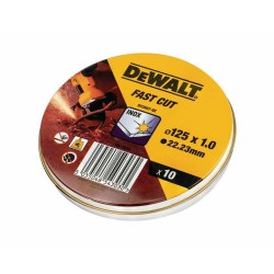 PROMO ΙΟΥΝΙΟΣ - ΣΕΠΤΕΜΒΡΙΟΣ Dewalt DT3507 Δίσκος Κοπής Ιnox 125Χ1mm 10τμχ / κουτί