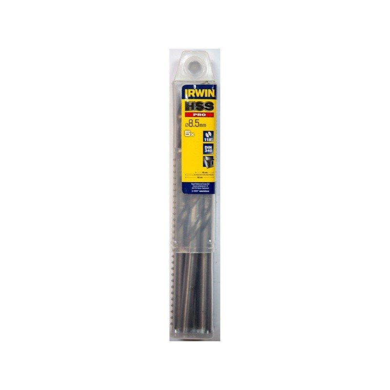 Irwin 10502495 Τρυπάνια Μετάλλου HSS 8.5x160mm 5ΤΜΧ
