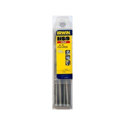 Irwin 10502286 Τρυπάνια Μετάλλου HSS 5.5x93mm 10ΤΜΧ