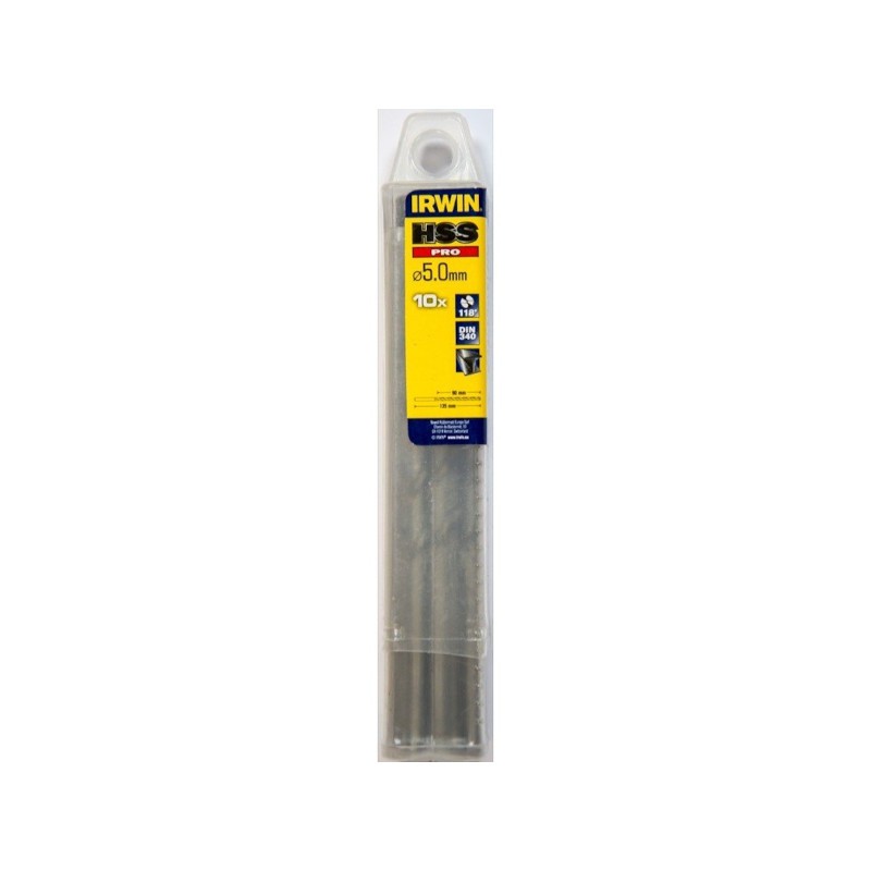 Irwin 10502488 Τρυπάνια Μετάλλου HSS 5x135mm 10ΤΜΧ