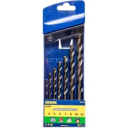 Irwin 10501893 Σετ Τρυπάνια Δομικών Υλικών 4-12mm 7ΤΜΧ