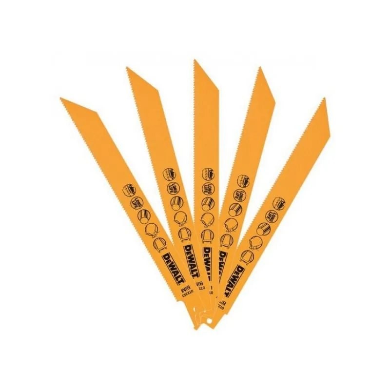 Dewalt DT2406 Λάμες Σεγάτσας Γενικής Χρήσης 203 X 2.4-4.6 mm 5-10 Σετ 5 Τεμαχίων