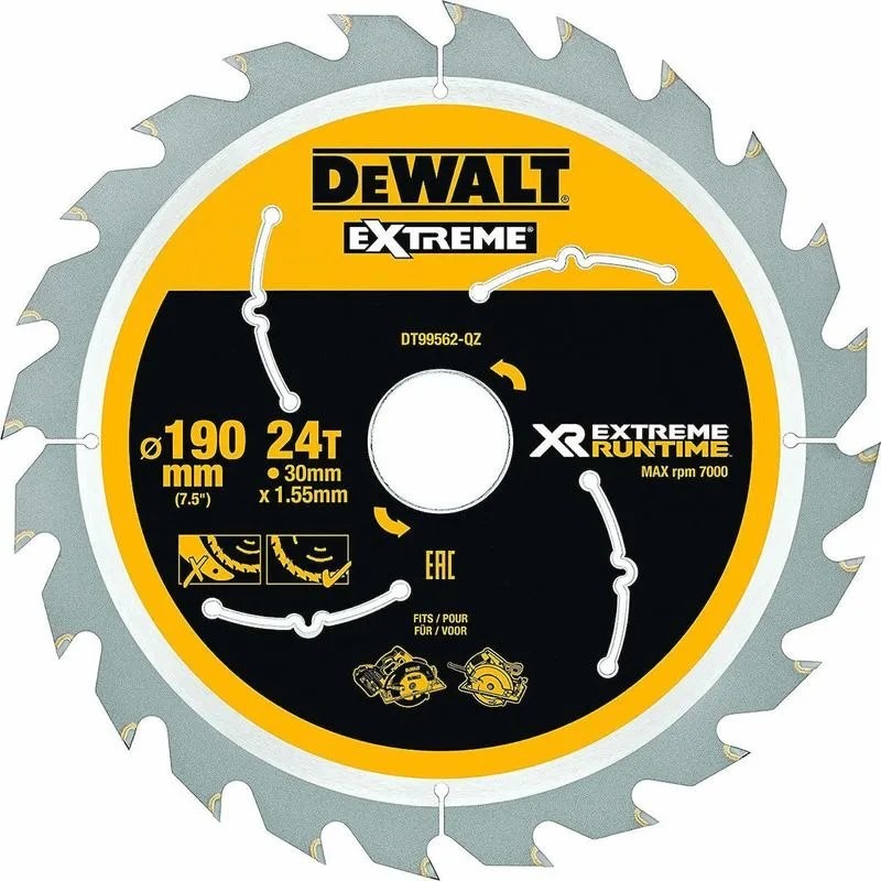 Dewalt DT99562 Δίσκος Κοπής 190 X 30 X 24T ATB+R