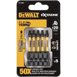 Dewalt DT7395T Μύτες Βιδώματος T20 X 50mm 5 Tεμαχίων