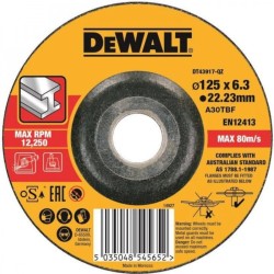 Dewalt DT43917 Δίσκος Κοπής Μετάλλου 125mmX6.0mm
