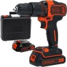 Black and Decker BDCDC18KB Επαναφορτιζόμενο Δράπανο 18V με 2 Μπαταρίες 1.5Ah