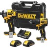 Dewalt DCK2062Ρ2T Κρουστικό Δραπανοκατσάβιδο DCD709 + Παλμικό Κατσαβίδι DCF809 2Χ 5Αh Li-Ion