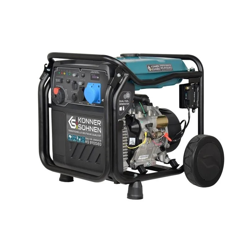 K&S KS 8100iEG Γεννήτρια Βενζίνης / Υγραερίου Inverter Μονοφασική 8.0 KW 16 HP