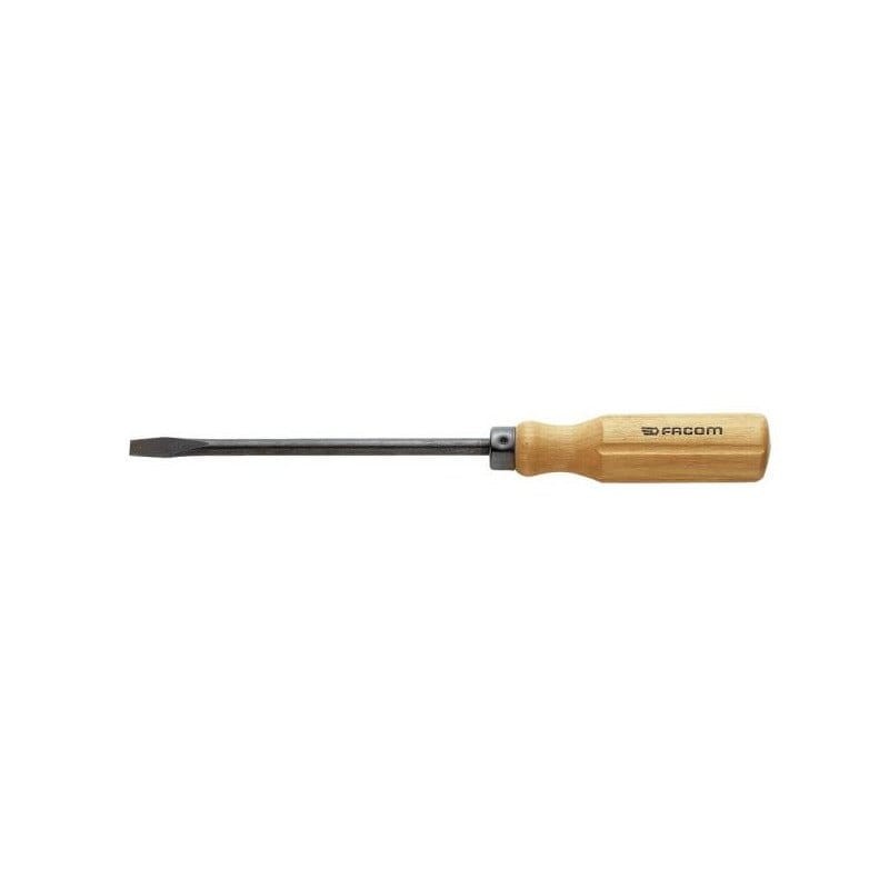 Facom ATH.5.5X100 Κατσαβίδι Ίσιο 5.5X100 Ξύλινης Λαβής με Σφυρίλατη Λάμα