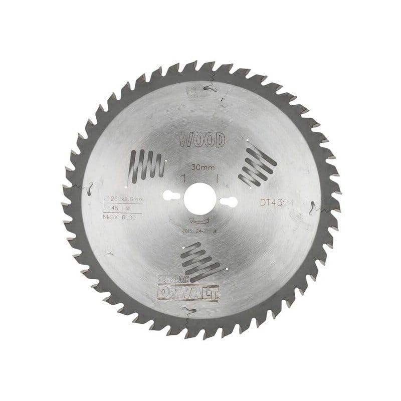 Dewalt DT4324 Δίσκος Κοπής Σταθερών Δισκοπρίονων 260 30 48T ATB 10° 2.6 1.8