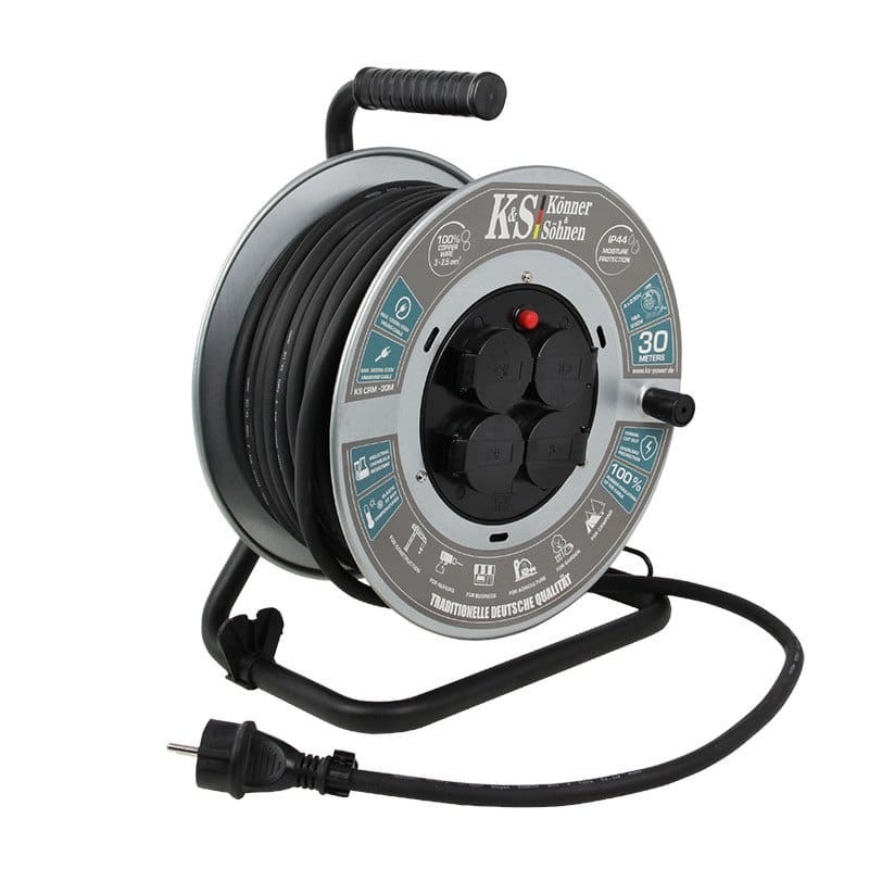 K&S KS CRM-30M Μπαλαντέζα καρουλιού 3600W 30m Μεταλλική