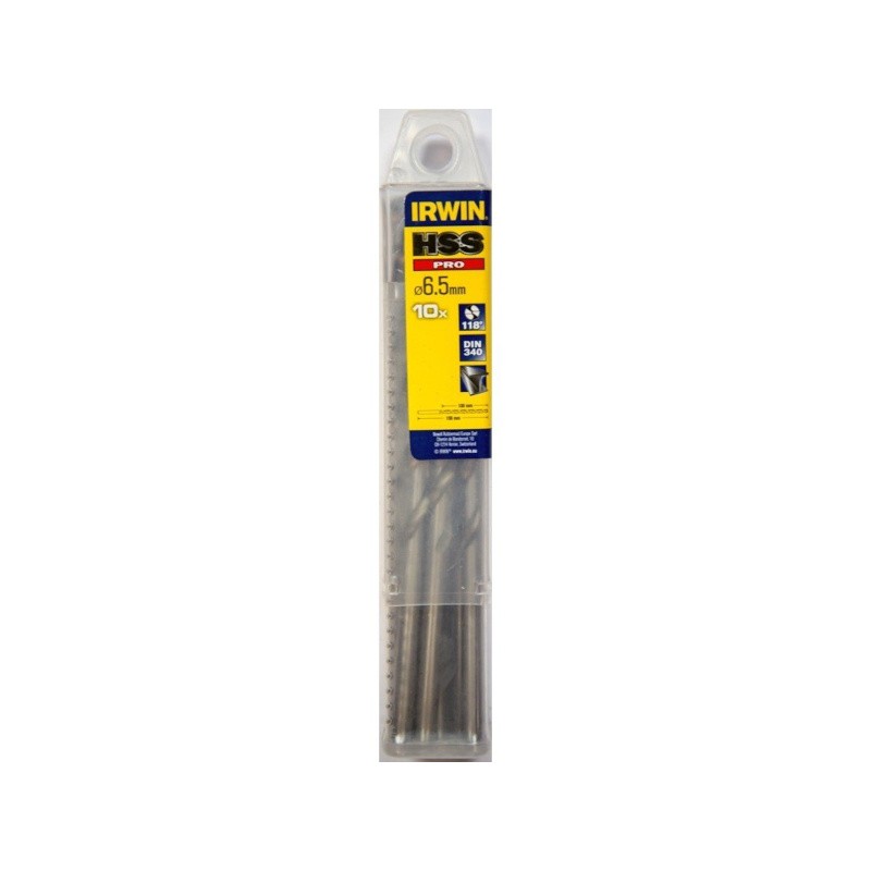 Irwin 10502491 Τρυπάνια Μετάλλου HSS 6.5x150mm 10ΤΜΧ