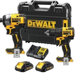 Dewalt DCK2062L2T Δραπ. Κρουστικό 18V (DCD709) - Παλμικό Κατσαβίδι 18V (DCF809) Brushless 3.0Ah