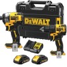 Dewalt DCK2062L2T Δραπ. Κρουστικό 18V (DCD709) - Παλμικό Κατσαβίδι 18V (DCF809) Brushless 3.0Ah