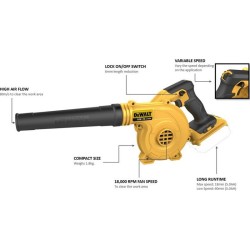 Dewalt DCV100 Φυσητήρας 18V (Solo)