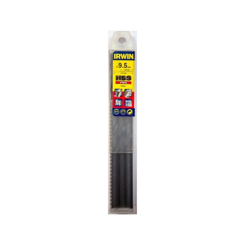 Irwin 10502497 Τρυπάνια Μετάλλου HSS 9.5x175mm 5ΤΜΧ