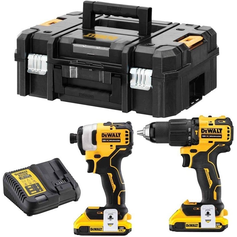 DCK2062D2T ΣΕΤ DCD709 ΔΡΑΠΑΝΟ & DCD809 ΠΑΛΜ ΚΑΤΣΑΒΙΔΙ 18V 2X2.0Ah ΦΟΡΤΙΣΤΗΣ