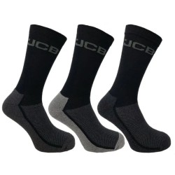 JCB JCB000133 Everyday Μαύρο-Γκρί Κάλτσες Εργασίας Ανδρικές 3 Ζεύγη 39-46