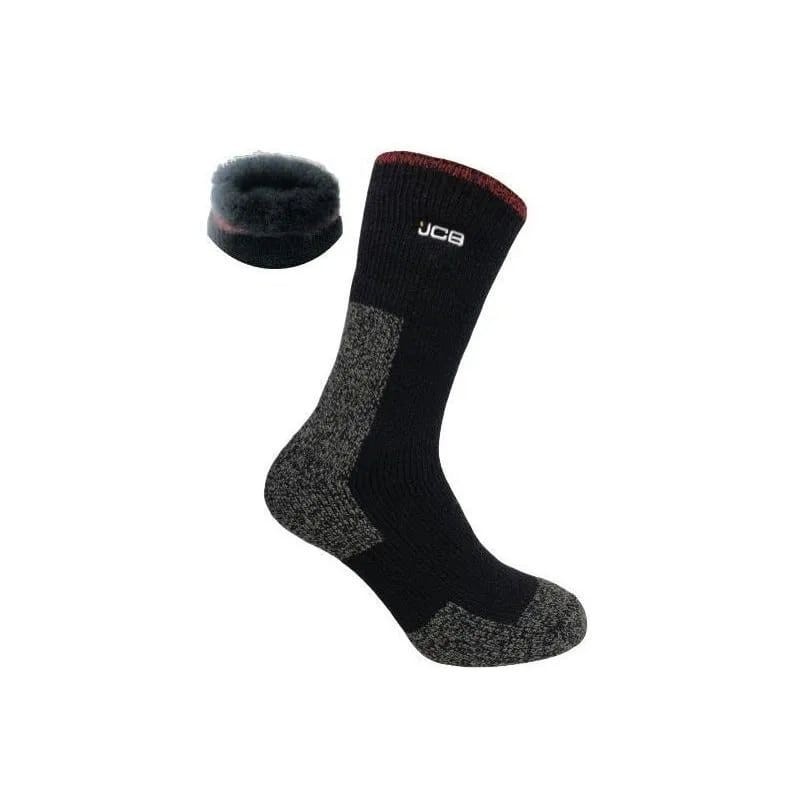 JCB JCB000104 Thermasocks Μάρο-Γκρί Κάλτσες Θερμικές Εργασίας Ανδρικές 1 Ζεύγος 39-43
