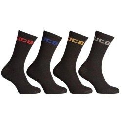 JCB JCB000068 Crew Black Κάλτσες Εργασίας Ανδρικές 4 Ζεύγη 39-46