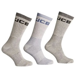 JCB JCB000039B Outdoor Casual Γκρί Κάλτσες Εργασίας Ανδρικές 3 Ζεύγη 39-46