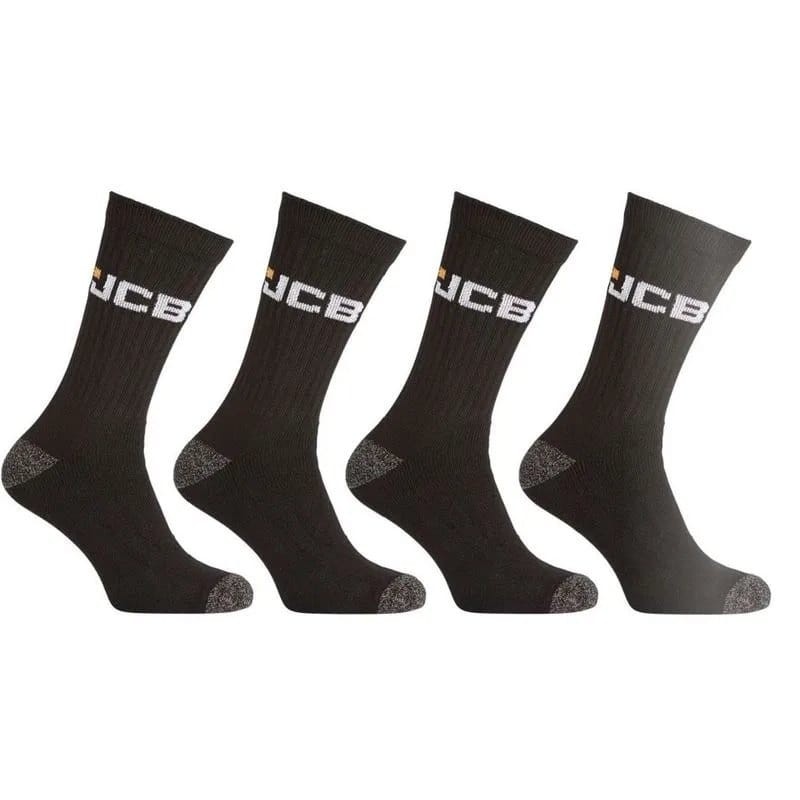 JCB JCB000060 Workwear Γκρί Κάλτσες Εργασίας Ανδρικές 4 Ζεύγη 39-46